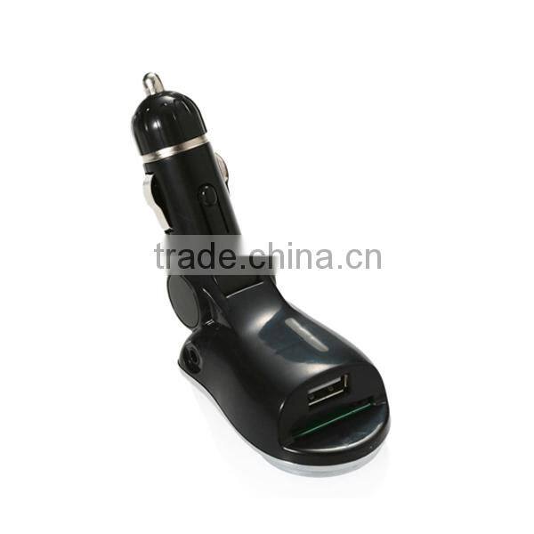 fm car transmitter with line out function and support USB disk and SD/MMC card
