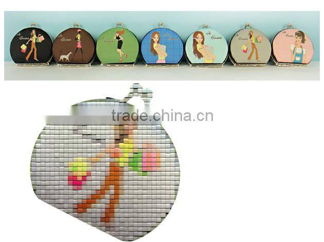 custom print compact mirror sublimation printing