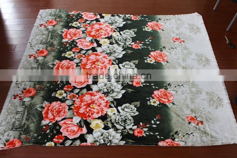 Soft warm polyester polar fleece blanket