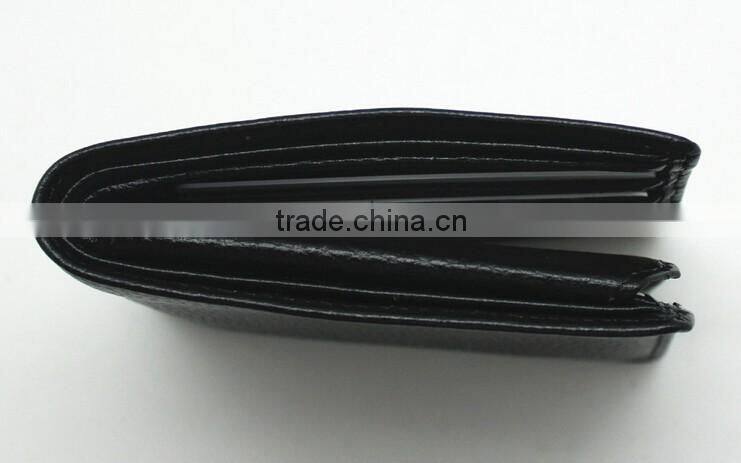 BOSHIHO litchi pattern leather rfid credit card wallet for men