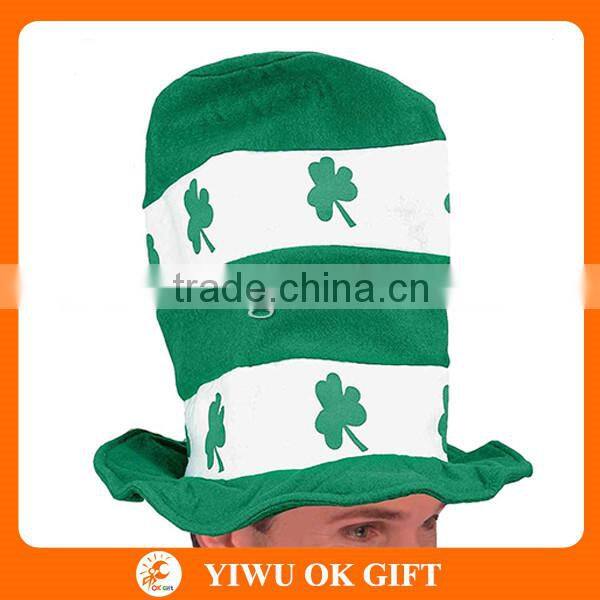 Yiwu Factory Party Decorations Shamrock Top Hat