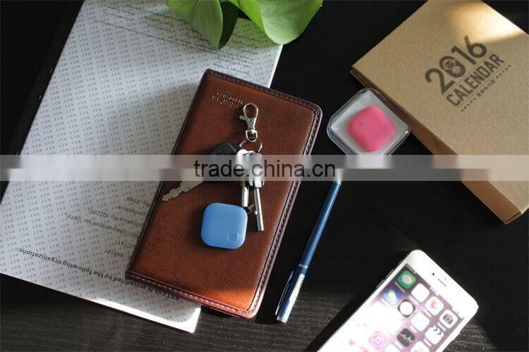 Smart mini square shape wallet key finder bluetooth anti lost alarm