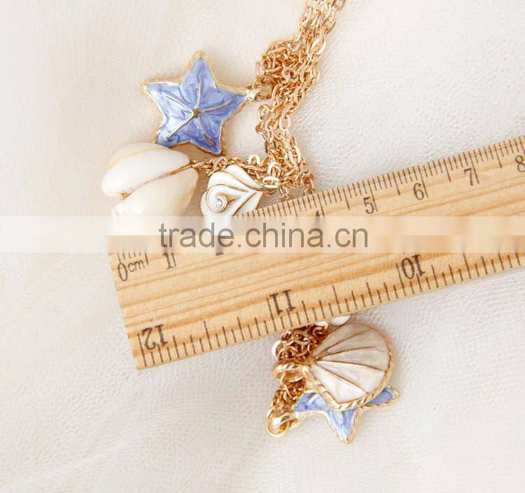 MYLOVE long chain necklace for women sea shell beach jewelry MLSC45
