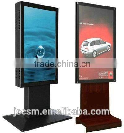 Portable Outdoor 55inch lcd electronic player pop display support 1080p for advertising