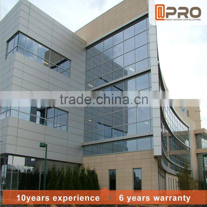 2016High quality building material facade aluminum curtain wall exterior shutters