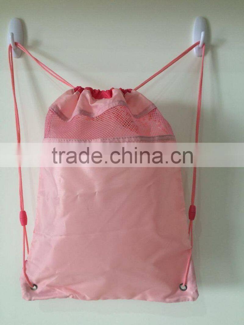 Pink Pretty Image Drawstring Backpack for Girls