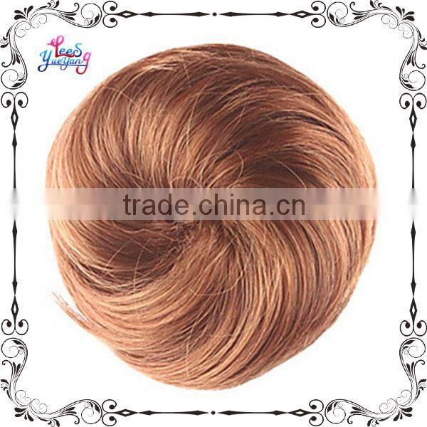 Women Straight Hairpiece Bun Hair Wig Extension
