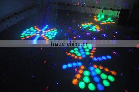 3 Claw moonflower 18W RGBYW LED Light and 500mW RB Animation Twinkling Laser Light