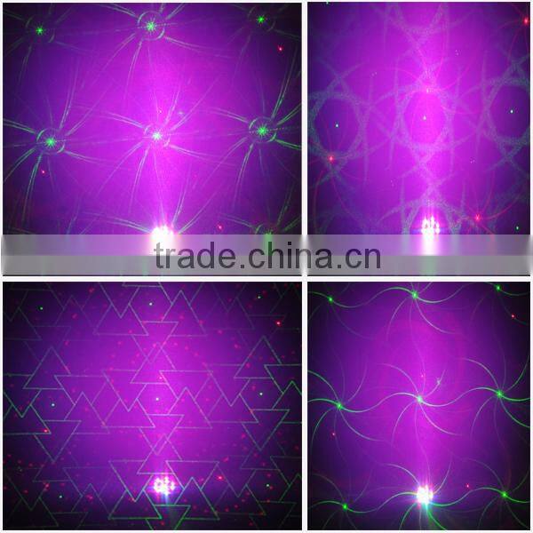 18W RGB Aluminum Indoor LED Par+150mW RG 12Gobos Twinkling Laser Light