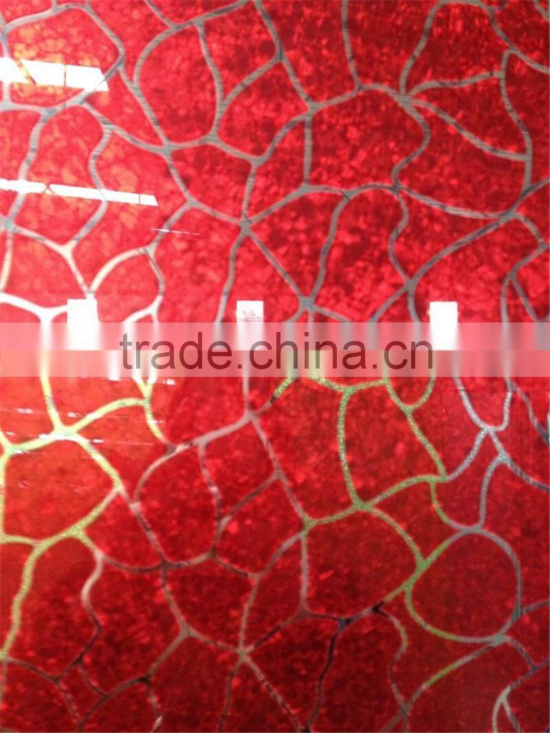 cheap manufacturer design ice flower mirror glass for interior decoration