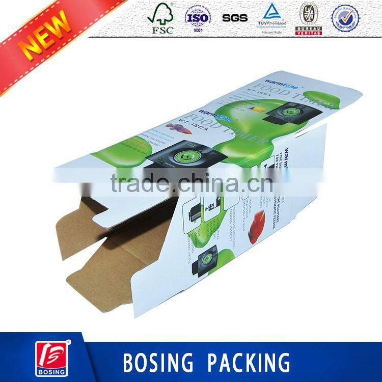 New style home appliance food timer corrugated carton box with custom design