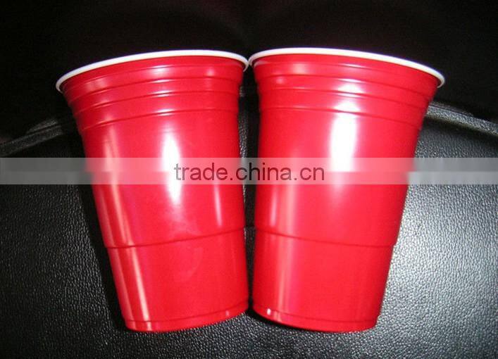 16oz cheap disposable plastic cups red plastic beer cups