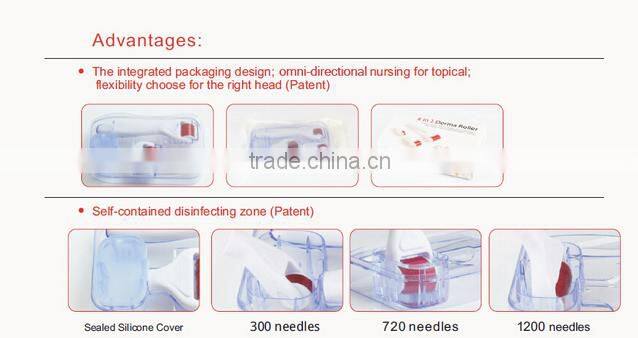 Bejing derma roller DRS 4 in 1 derma roller kits/ micro needle roller for stretch mark removal