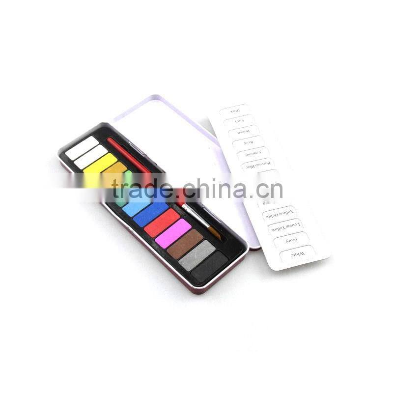 Hot selling high quality professional 13 colors watercolor paint set