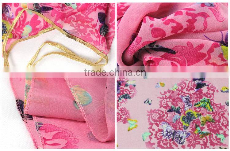 Sexy Butterfly Chiffon Woman Wrap Front Cover Up Beach Dress Towel Shawl Swimwear