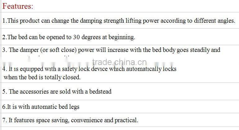 Single transformable Wall Bed with a Desk Accessories or hardware