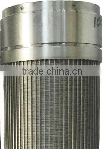Wedge wire welded sand control screen cylinder