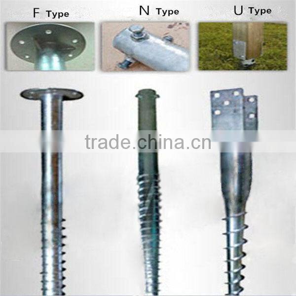 Spiral ground anchor rod /helix post anchor