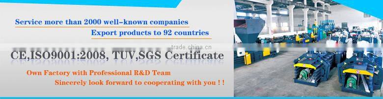European standard clothing baler machine for sale