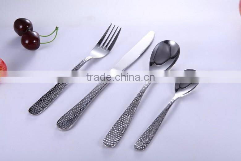 2016 Hot sale Gloss Silver Flatware Cutlery set steel