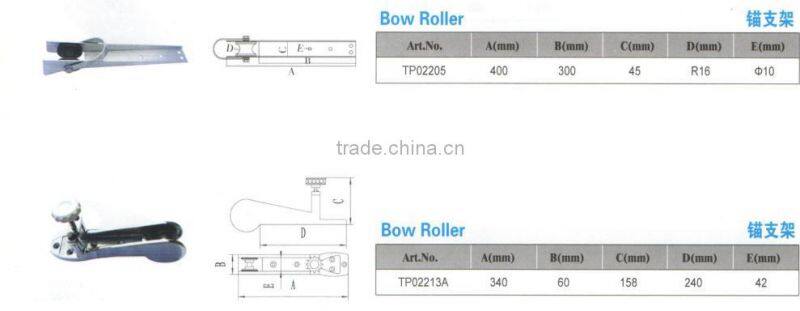China stainless steel 316 anchor bow roller seahook style