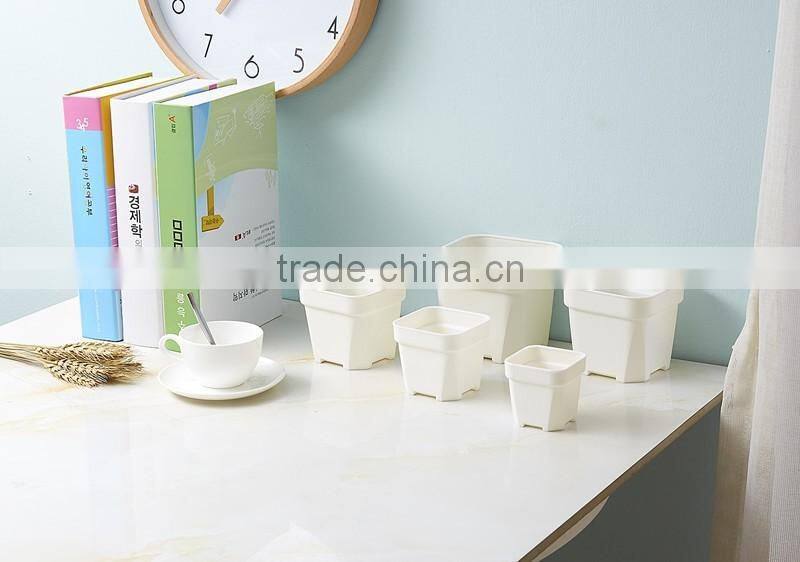 free samples Small Flower pot Gardening Mini Plastic Pots Square Flower Bonsai Planter Nursery Pots 10.5*9.6cm