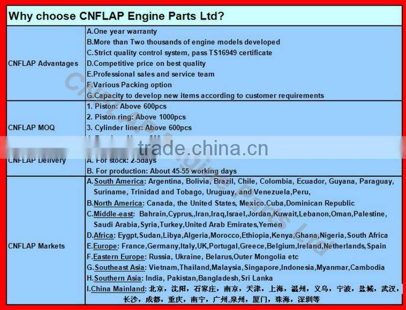 Truck Spare part S6D155 ring piston