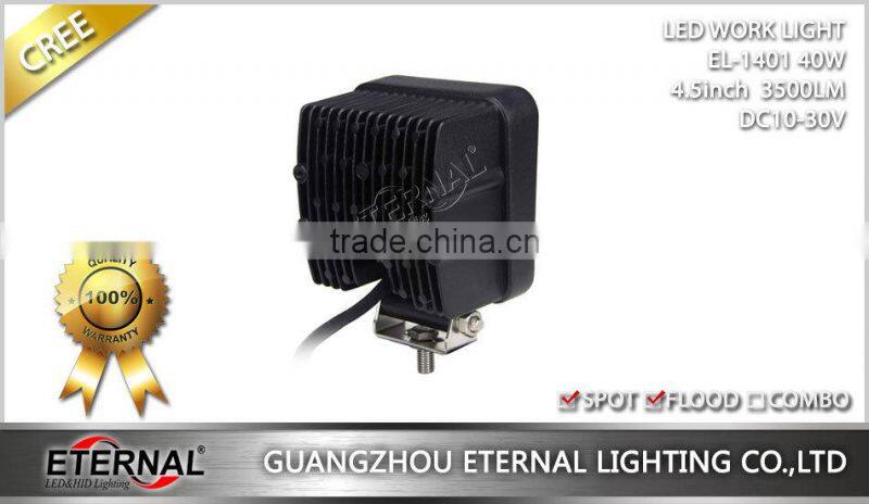 4.5in 40W high power 4x4 powersports ATV UTV motorcycle led work light