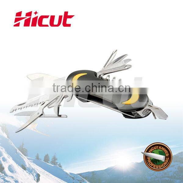 Stainless Steel Multifunction Camping Pocket Knife, Outdoor Survival Swiss Knife