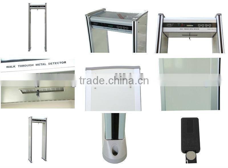 high sensitivity walk through door frame metal detector