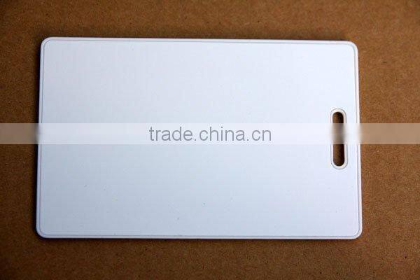 punched hole ID card hanging