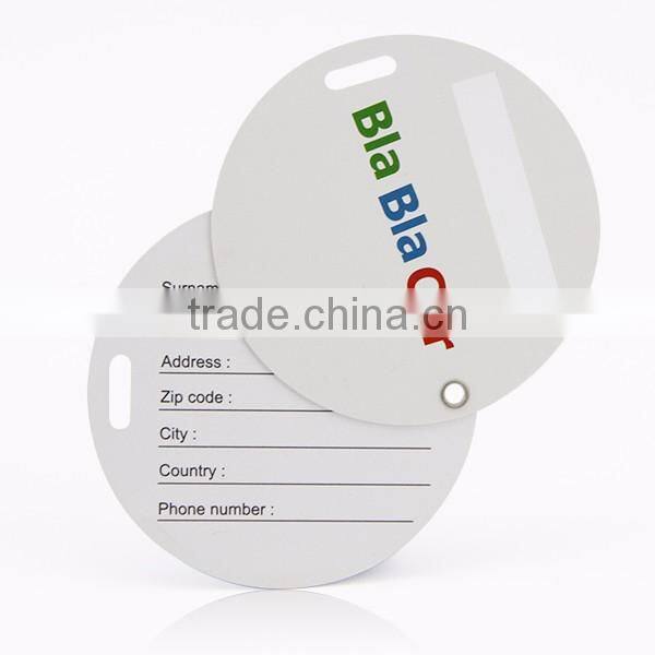 Fashionable Eco-friendly Hard PVC Custom Printable Luggage Tags