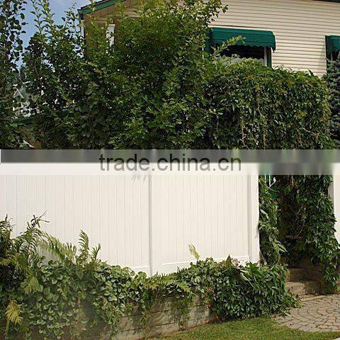 Privacy White Vinyl Fence