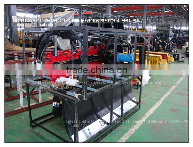 skid steer loader attachment disk type trencher