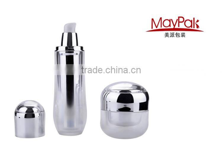 Wholesale empty luxury cosmetic bottle packaging airless lotion bottle