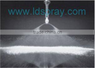 Three-parts quick install flat fan spray jet nozzle