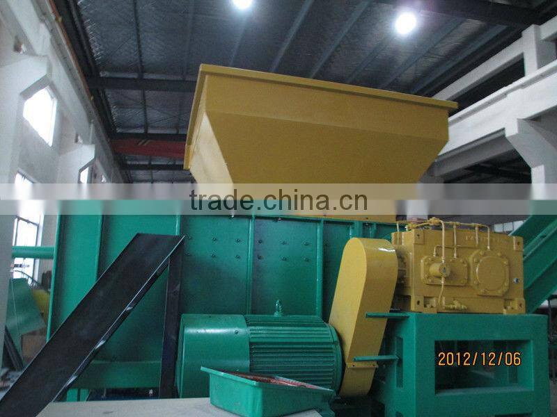 plastic shredder for plastic lumps,block, wood pallet,film