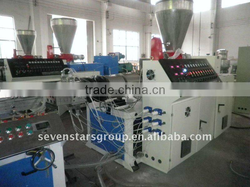 Wood plastic profile production line