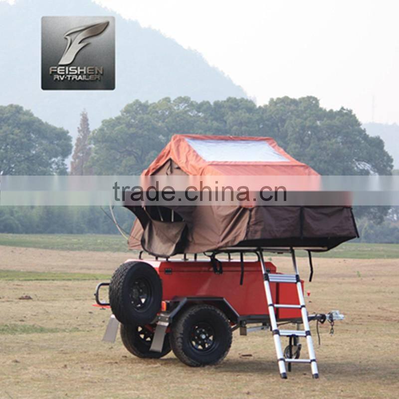 Small cargo trailer off road roof tent camper trailer FS-X3