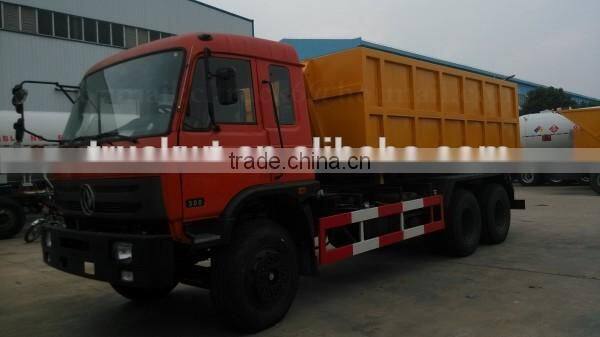 Factory sale 6*4 DONGFENG Hook Arm Trash Truck 16m3