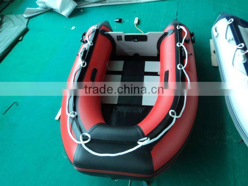 PVC material aluminium floor inflatable boat