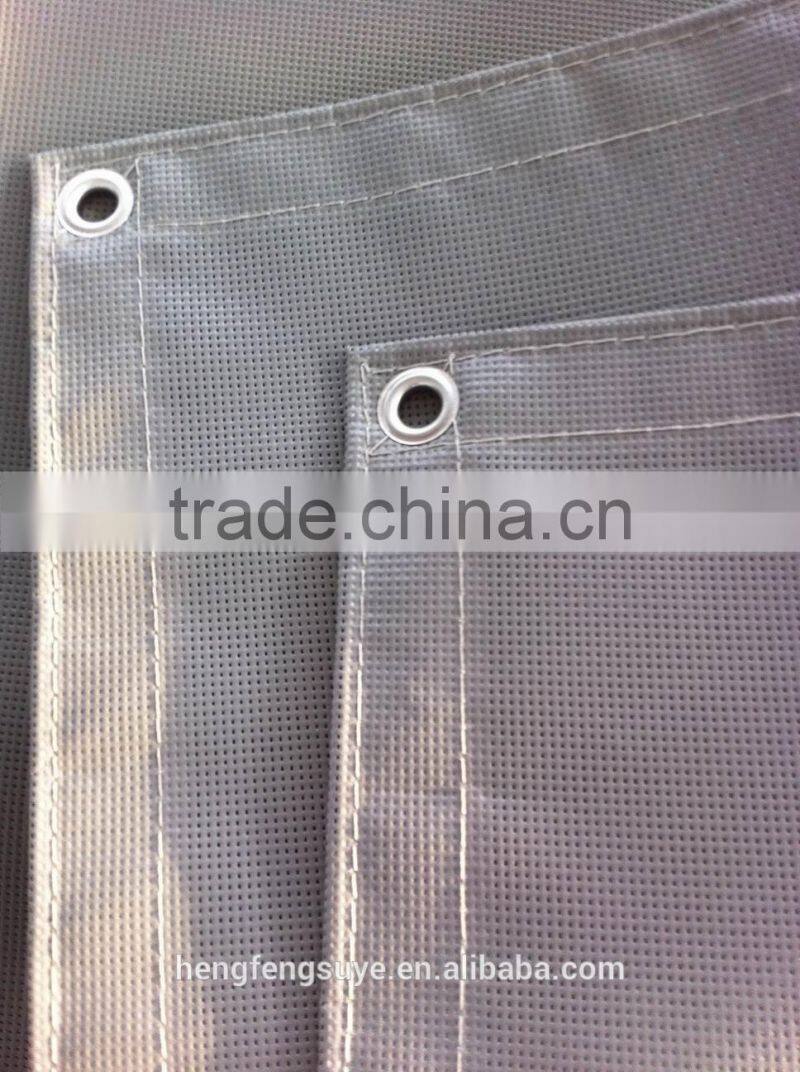 Flame Retardant PVC Dip Mesh Sheet 160GSM 420D/16X15
