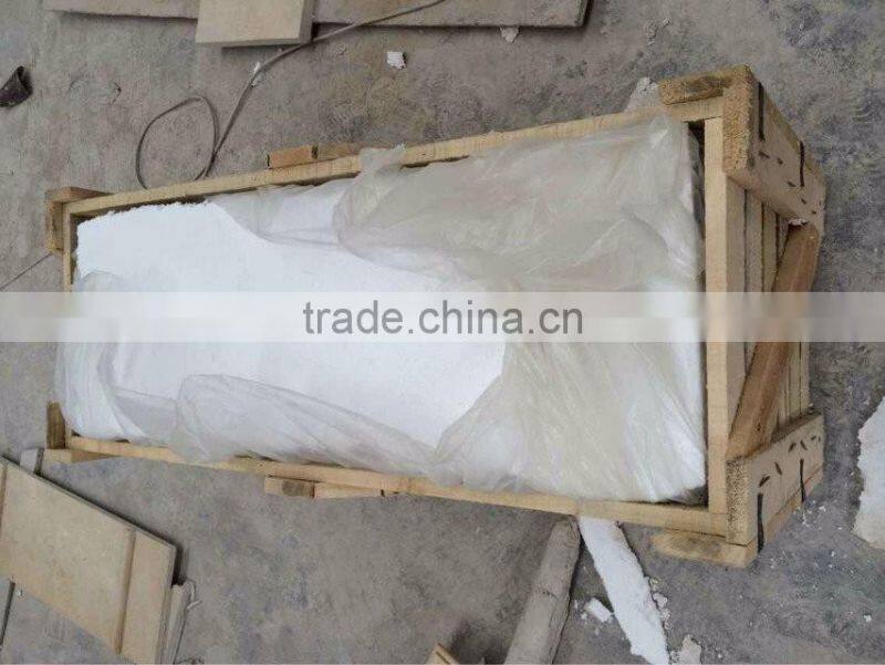 Pillar style white marble fireplace mantel for sale