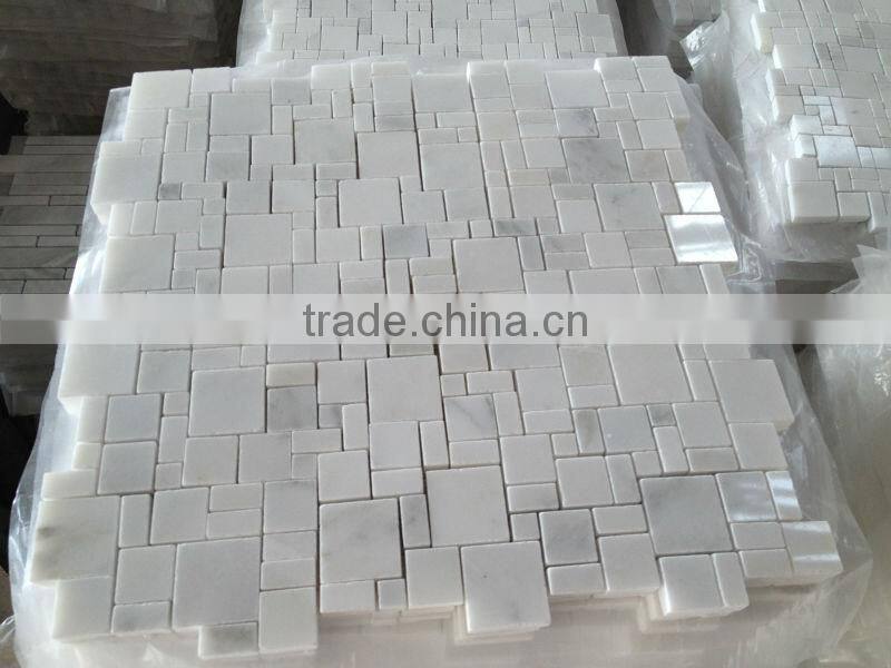 Natural stone mosaic floor tile