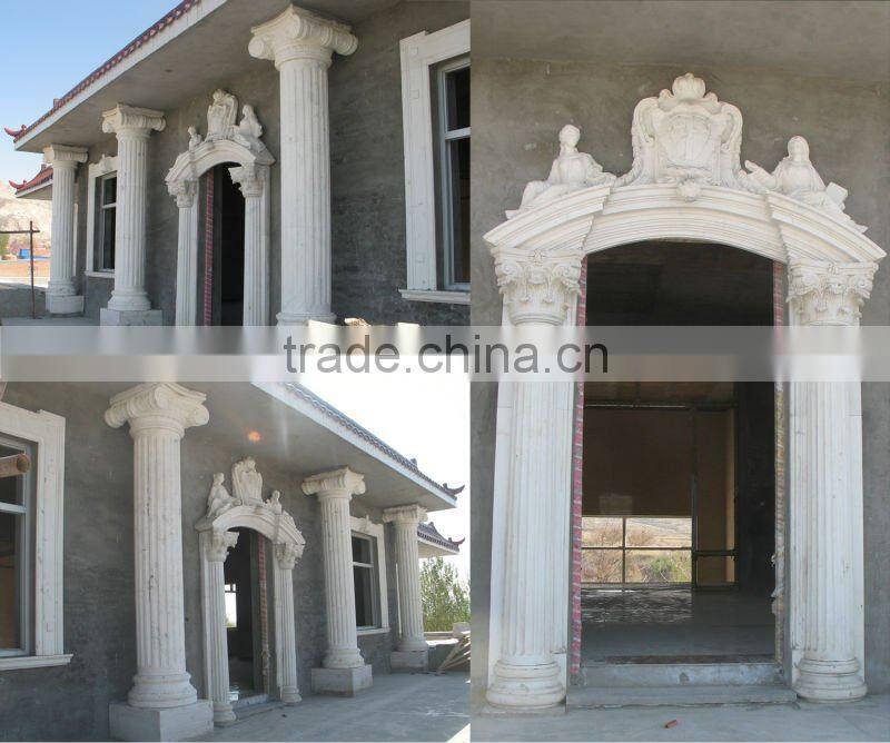 White Marble Door Pocket Door Frame