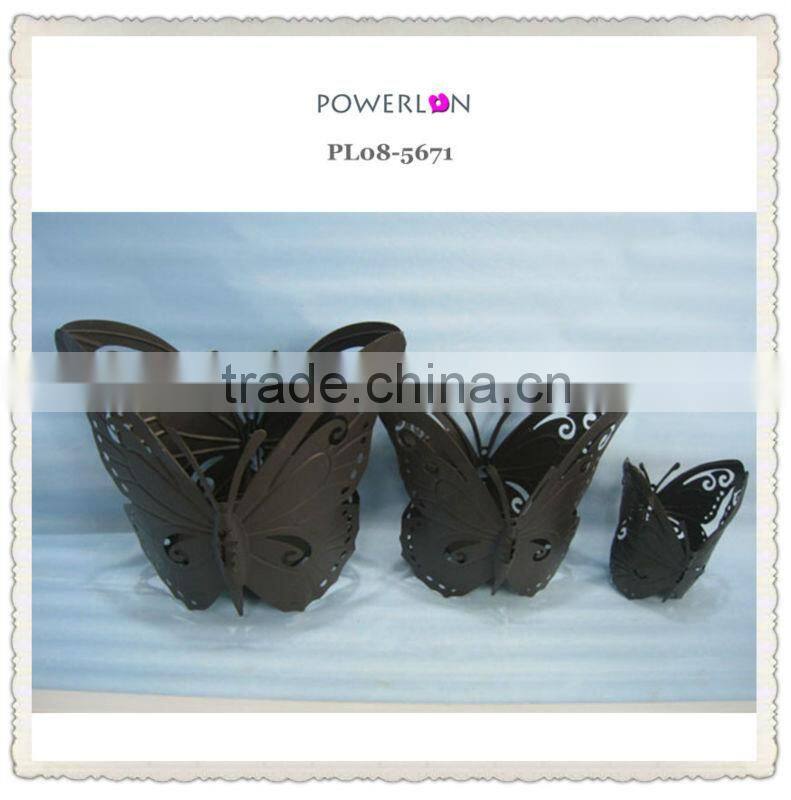 Decorative Butterfly Metal Candle Holder Country style home deco