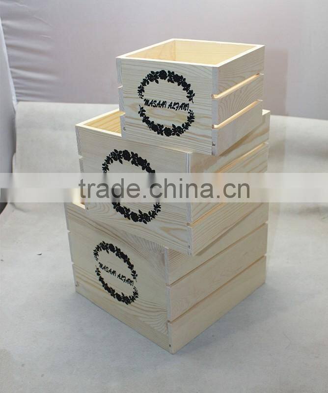 2016 Cheap pine wood crate
