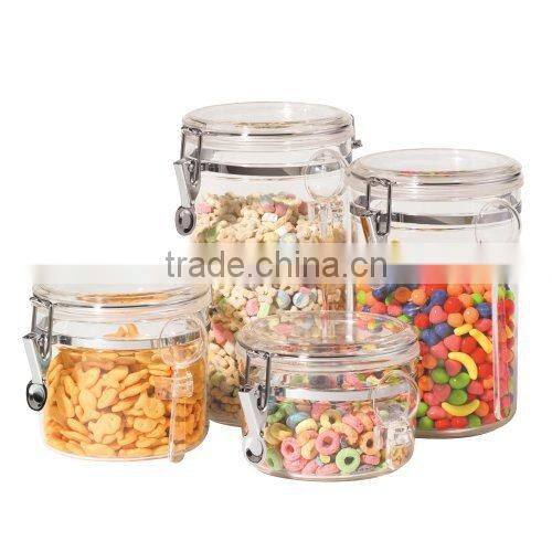 food grade Bpa fee plastic canister,plastic storage canister,plastic airtight container