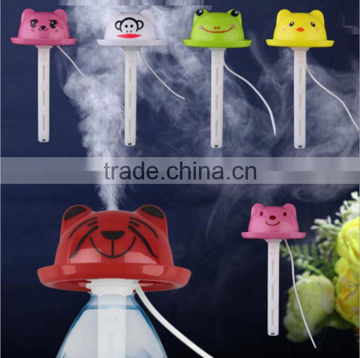Hot selling Cartoon Bottle Cap Shape Mini USB Humidifier Air Humidifier