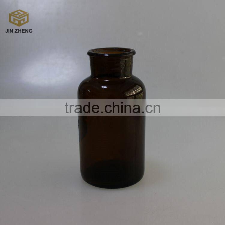 250ml amber glass apothecary jars with ground stopper